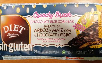 Foto de Barrita de arroz y maíz con chocolate negro