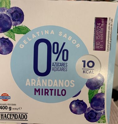 Foto de Gelatina Sabor Arándanos