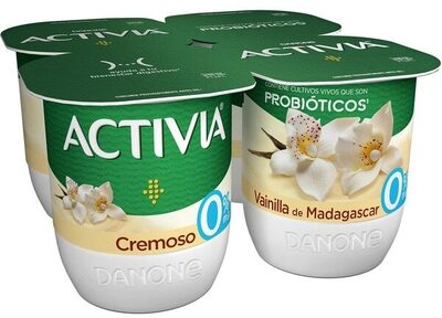 Foto de Activia 0% cremoso vainilla de Madagascar