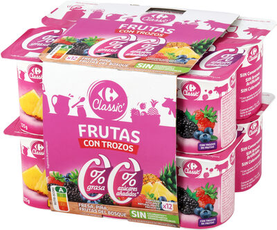 Foto de Yogur 00% Con Frutas (Fresa, Piña Y Fdb)