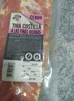 Foto de Tira costilla a las finas hierbas
