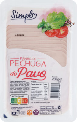 Foto de Pechuga Pavo Lonchas