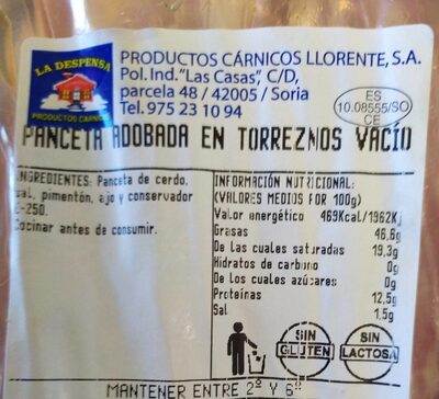 Foto de Panceta Abodada en torreznos vacío