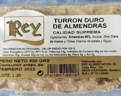 Foto de Turrón duro de almendras