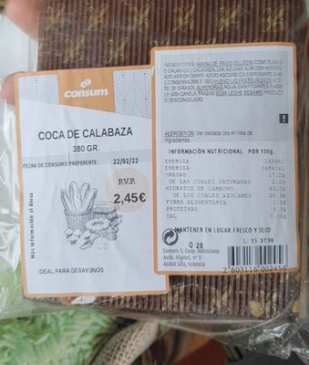 Foto de Coca de calabaza