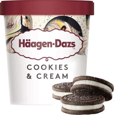 Foto de Helado de de crema con cookies tarrina