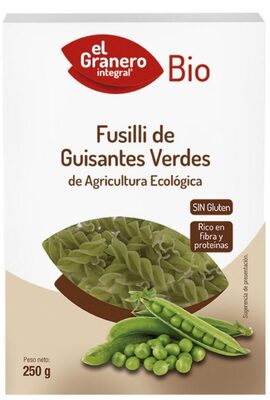 Foto de Fusilli de guisantes verdes