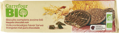 Foto de Biscuits complets avoine blé Nappés Chocolat Noir