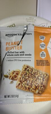 Foto de Peanut butter chilled bar with whole nuts and seeds