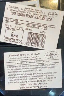 Foto de Lomo adobado iberico