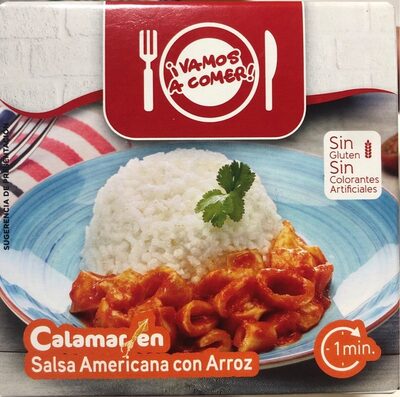 Foto de Calamares en salsa americana con arroz