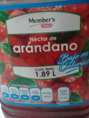 Foto de Nectar de arandano Member's choice