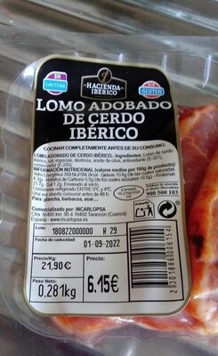 Foto de Lomo adobado de cerdo iberico