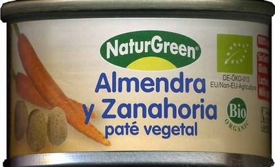 Foto de Paté vegetal almendra y zanahoria