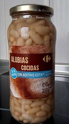 Foto de Alubias cocidas sin sal añadida