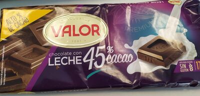 Foto de Chocolate Valor 45% cacao