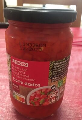 Foto de Pimiento rojo corte dados