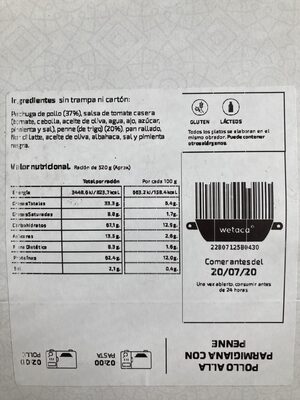 Foto de Pollo alla parmigiana con penne