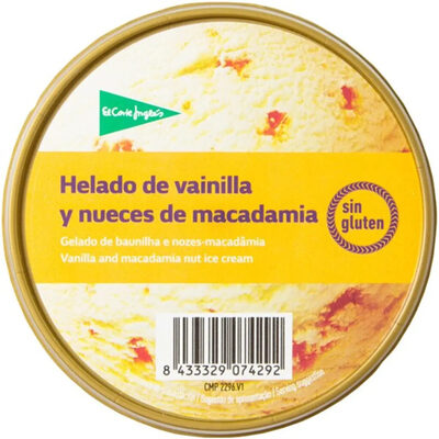 Foto de Helado de vainilla y nueces de macadamia