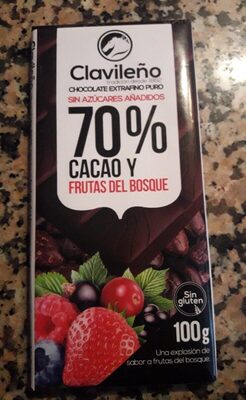 Foto de Chocolate negro 0% azúcares añadidos Frutas del Bosque