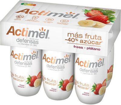 Foto de Actimel fresa y plátano
