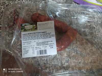 Foto de Chorizo oreado atado picante bandeja