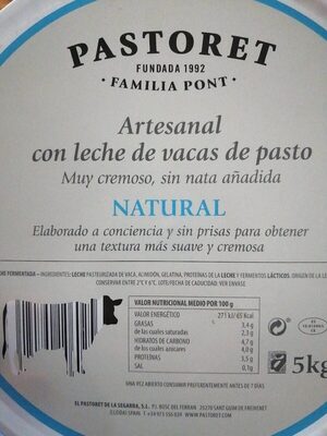 Foto de Yogur artesanal natural