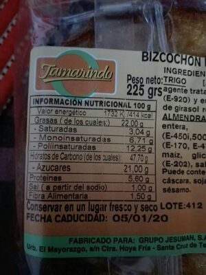 Foto de Bizcochón de almendras