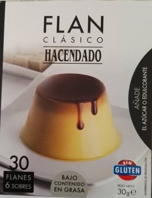 Foto de Flan Clásico - Hacendado - 30 g