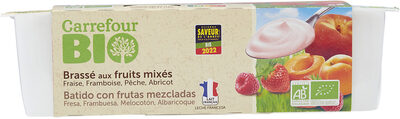 Foto de Brassé aux fruits mixés Fraise, Framboise, Pêche, Abricot
