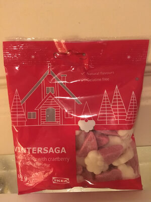 Foto de Vintersaga - Foam candy with crawberry and vanillaa flavour