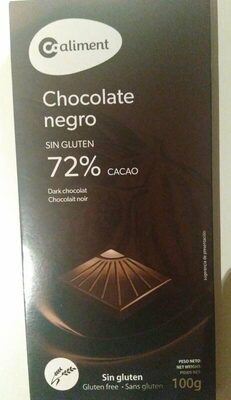 Foto de Xocolata negro sin gluten 72% cacao