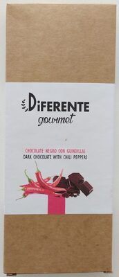 Foto de Diferente gourmet, chocolate negro con guindillas