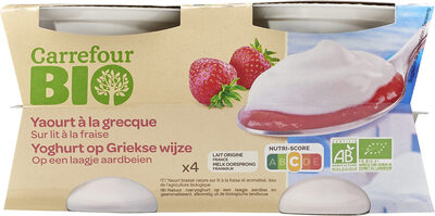 Foto de Yaourt à la grecque Sur lit à la fraise