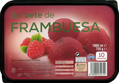 Foto de Sorbete de frambuesa
