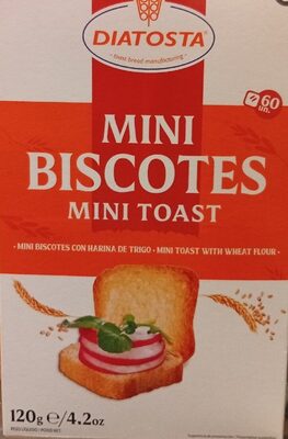 Foto de 60 Mini Biscotes de trigo