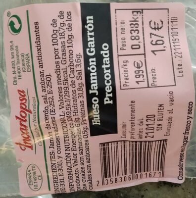 Foto de Hueso jamón garrón precortado