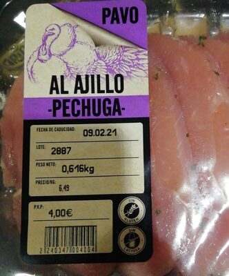 Foto de Pechuga pavo al ajillo