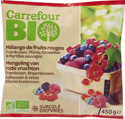Foto de Mélange de fruits rouges Framboises, Mûres, Groseilles & Myrtilles
