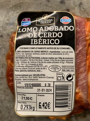 Foto de Lomo adobado de cerdo ibérico