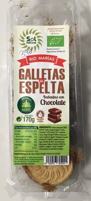 Foto de Galletas de espelta bañadas con chocolate