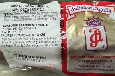 Foto de Lomo de cebo iberico
