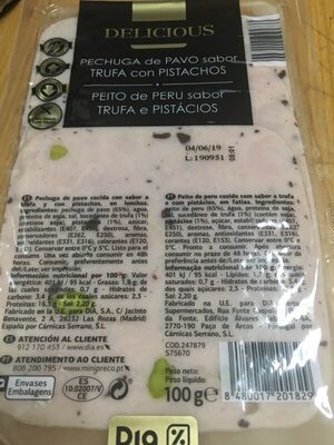 Foto de Pechuga de pavo sabor trufa con pistachos