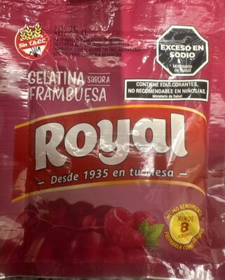 Foto de Royal gelatina frambuesa