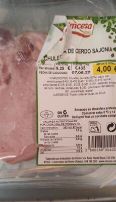 Foto de Chuletabde cerdo de sajonia