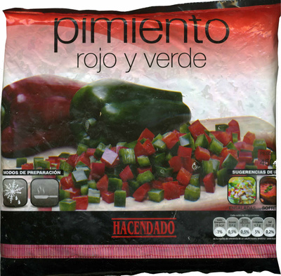 Foto de Pimientos rojos y verdes congelados