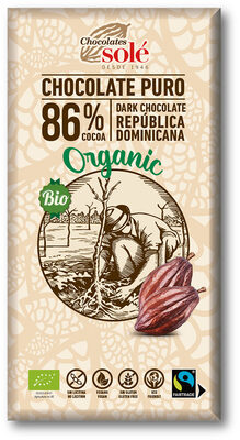 Foto de Chocolate puro 86% organic República Dominicana