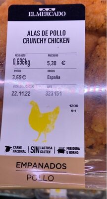 Foto de Alas de pollo Crunchy chicken