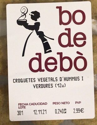 Foto de Croquetas Vegetales De Hummus y Verduras