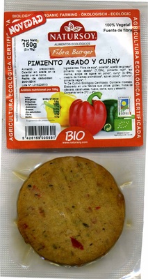 Foto de Fibra burger Pimiento asado y curry